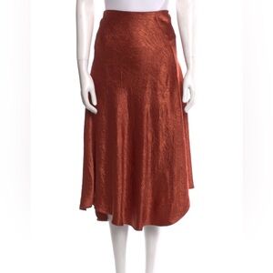 Vince Asymmetrical A-Line Midi Skirt
